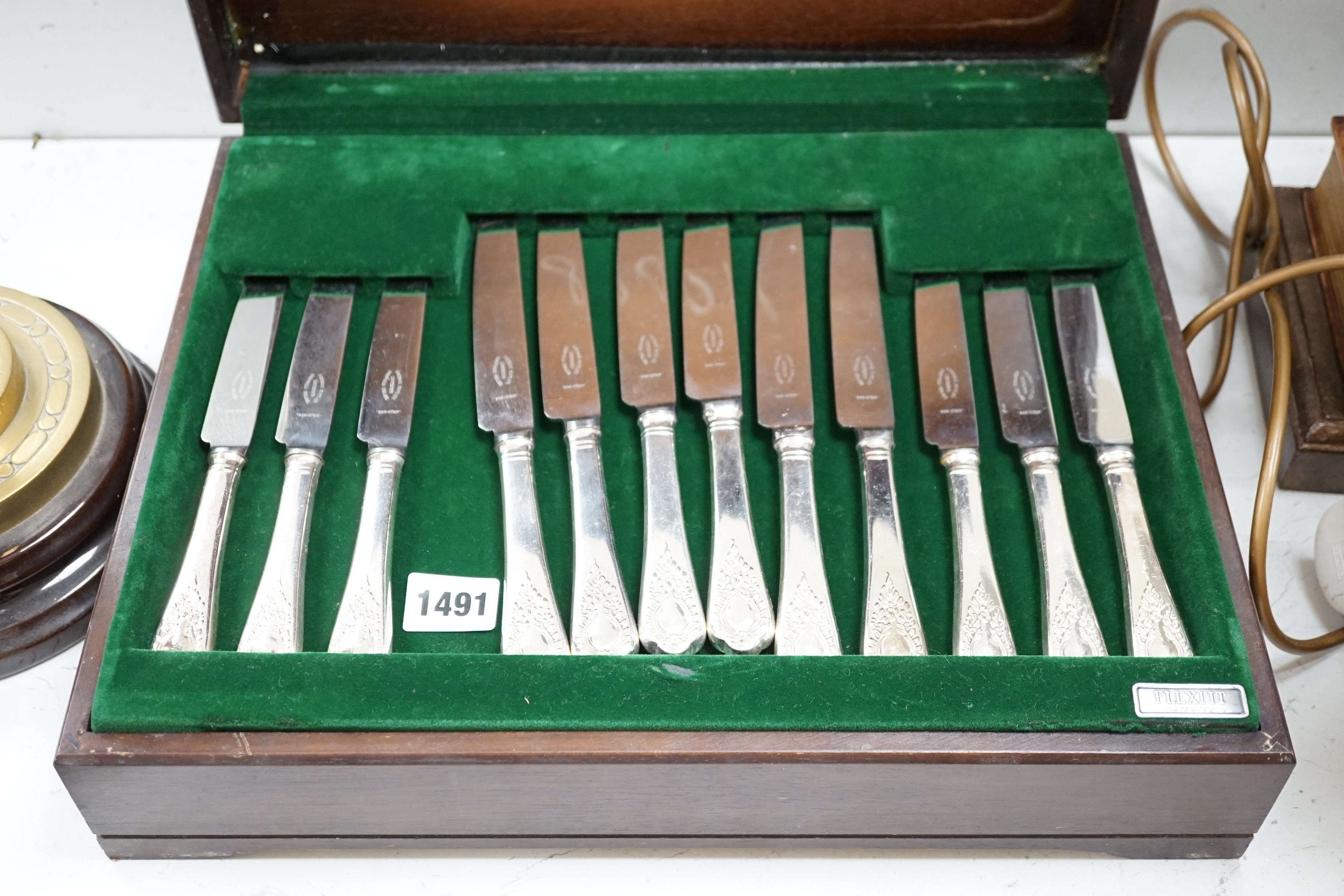 A canteen of George Butler plated cutlery and flatware